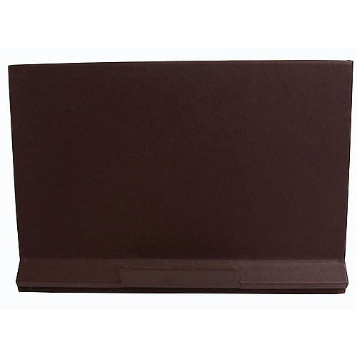 Dacasso Classic Leather Tablet Stand Velveteen, Top Grain Leather, Felt, Leather - Chocolate Brown - 1 Each (A3450)