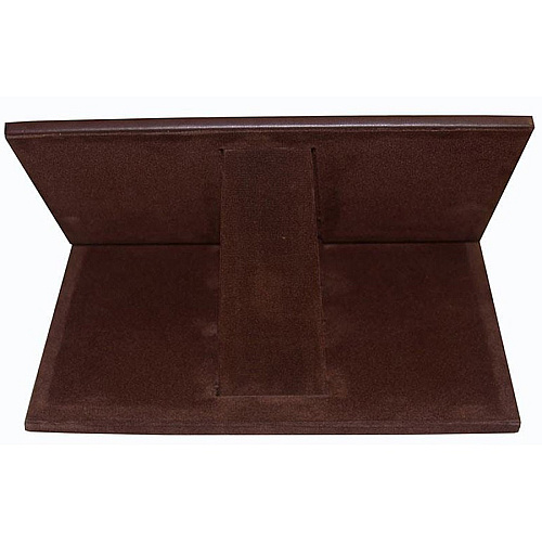 Dacasso Classic Leather Tablet Stand Velveteen, Top Grain Leather, Felt, Leather - Chocolate Brown - 1 Each (A3450)