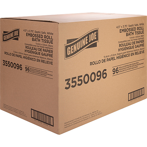 Genuine Joe&reg; 2-Ply Toilet Paper, 500 Sheets/Roll, 96 Rolls/Carton (GJO3550096)