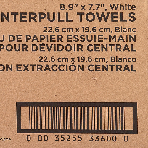 Genuine Joe Centerpull Towel Rolls 8.13" Width x 7.56" Length - 600 Sheets/Roll - 3" Core - White - Virgin Fiber - 6 / Carton (GJO33600)