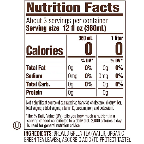 Tejava Origins Organic Hojicha Green Tea Bottle GMO Free - Kosher - Organic - 12 / Carton (40167)