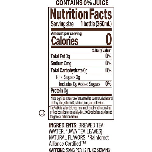 Tejava Lemon Black Tea Bottle GMO Free - 24 / Carton (40353)