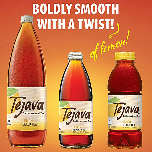 Tejava Lemon Black Tea Bottle GMO Free - 12 / Carton (40352)