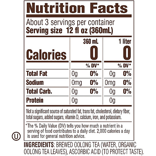 Tejava Origins Fujian Oolong Bottle GMO Free - Kosher - Organic - 12 / Carton (40169)