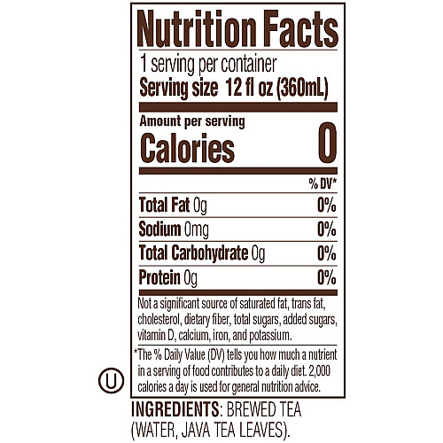 Tejava Original Black Tea Bottle GMO Free - 24 / Carton (40051)