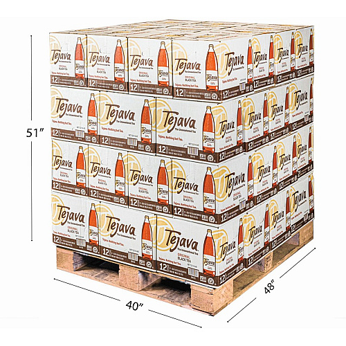 Tejava Original Black Tea Bottle GMO Free - 52 / Pallet (40050PL)