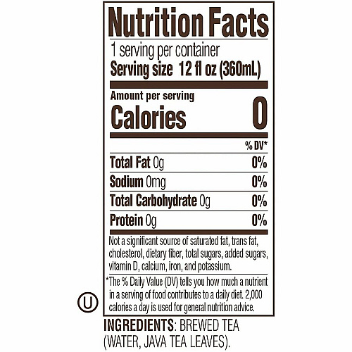 Tejava Original Black Tea Bottle GMO Free - 72 / Pallet (40051PL)