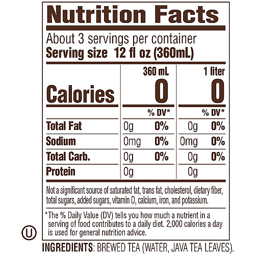 Tejava Original Black Tea Bottle GMO Free - 12 / Carton (40050)