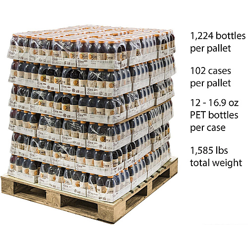 Tejava Peach Black Tea Bottle GMO Free - 102 / Pallet (40132PL)