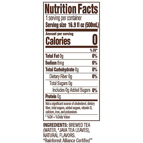 Tejava Peach Black Tea Bottle GMO Free - 12 / Carton (40132)