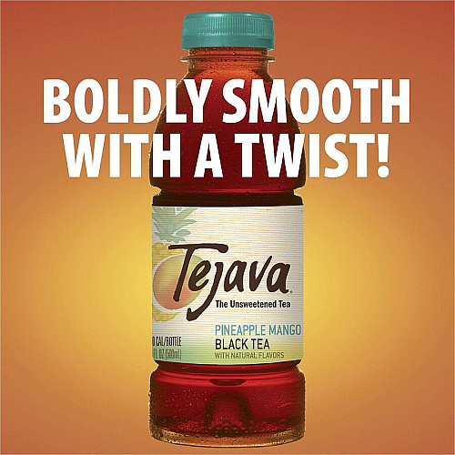 Tejava Pineapple Black Tea Bottle GMO Free - 12 / Carton (40318)