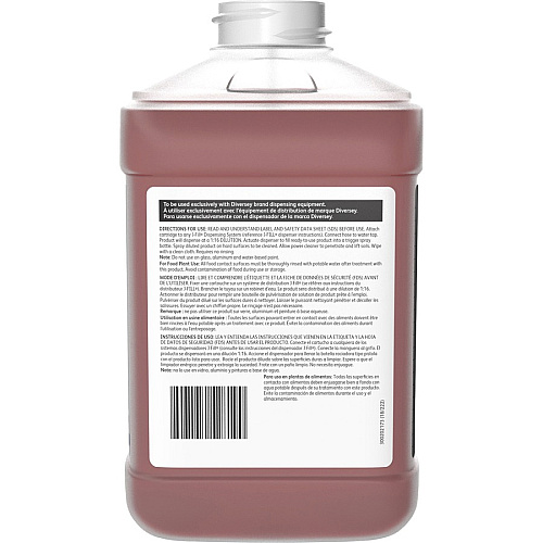 Diversey Spitfire SC Power Cleaner Ready-To-Use - 169.1 fl oz (5.3 quart) - Pine Scent - Rinse-free, Residue-free, Streak-free, No-mess, Heavy Duty, Kosher - Red Bottle - 2 / Carton (95892221)