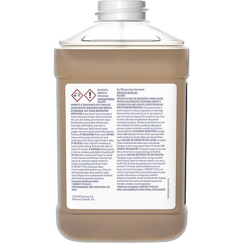 Diversey Pro Strip SC High Efficiency Floor Stripper Concentrate - 84.5 fl oz (2.6 quart) - Solvent Scent - Low Odor, No-mess, Non Ammoniated, Butyl-free - Amber Bottle - 2 / Carton (95547355)
