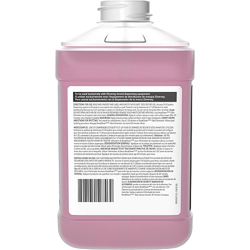 Diversey BreakDown XC Odor Eliminator/Cleaner Concentrate - 84.5 fl oz (2.6 quart) - Fresh Scent - No-mess, Enzyme-free - Red Bottle - 2 / Carton (95773791)