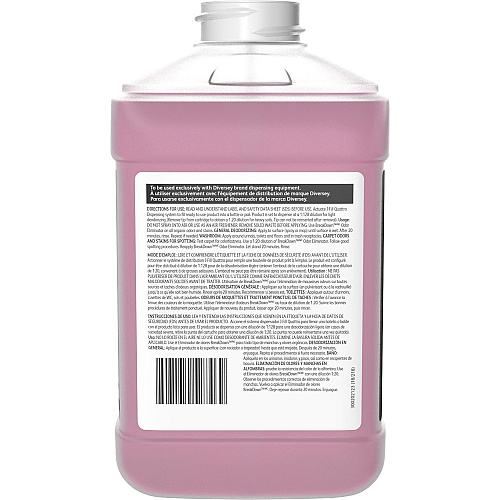 Diversey BreakDown XC Odor Eliminator/Cleaner Concentrate - 84.5 fl oz (2.6 quart) - Fresh Scent - No-mess, Enzyme-free - Red Bottle - 2 / Carton (95773791)