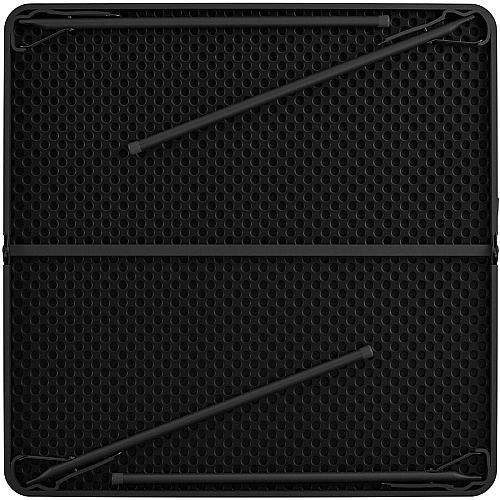 Cosco XL Fold-in-Half Card Table Four Leg Base - 4 Legs - 200 lb Capacity - 38.50" Table Top Width x 38.50" Table Top Depth - 29.50" Height - Black - 1 Each (14036BLK1E)