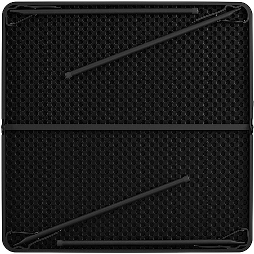 Cosco XL Fold-in-Half Card Table Four Leg Base - 4 Legs - 200 lb Capacity - 38.50" Table Top Width x 38.50" Table Top Depth - 29.50" Height - Black - 1 Each (14036BLK1E)