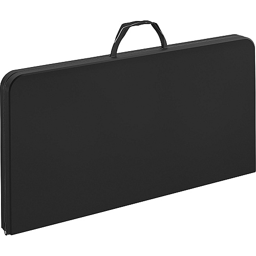 Cosco XL Fold-in-Half Card Table Four Leg Base - 4 Legs - 200 lb Capacity - 38.50" Table Top Width x 38.50" Table Top Depth - 29.50" Height - Black - 1 Each (14036BLK1E)