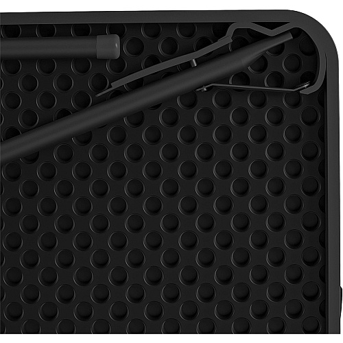 Cosco XL Fold-in-Half Card Table Four Leg Base - 4 Legs - 200 lb Capacity - 38.50" Table Top Width x 38.50" Table Top Depth - 29.50" Height - Black - 1 Each (14036BLK1E)