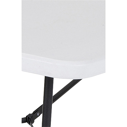 Cosco Fold-in-Half Blow Molded Table Rectangle Top - Four Leg Base - 4 Legs - 300 lb Capacity - 30" Table Top Width x 96" Table Top Depth - 29.25" Height - White - 1 Each (14778WSL1X)