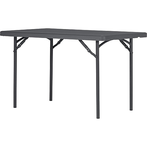 Dorel Zown Classic 48" Blow Mold Training Table 600 lb Capacity - 48" Table Top Width x 30" Table Top Depth - 29.25" Height - Gray - High-density Polyethylene (HDPE), Resin - 1 Each (60522SGY1E)