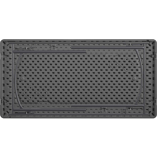 Cosco Zown Corner Blow Mold Large Folding Table 4 Legs - 700 lb Capacity - 4" Table Top Length x 60" Table Top Width - 29.25" Height - Gray - High-density Polyethylene (HDPE), Resin - 1 Each (60525SGY1E)