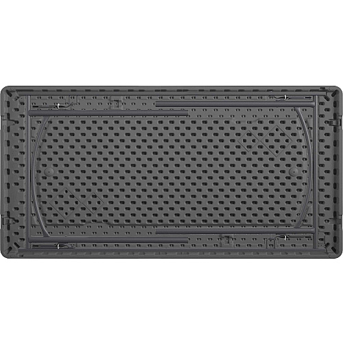 Cosco Zown Corner Blow Mold Large Folding Table 4 Legs - 700 lb Capacity - 4" Table Top Length x 60" Table Top Width - 29.25" Height - Gray - High-density Polyethylene (HDPE), Resin - 1 Each (60525SGY1E)