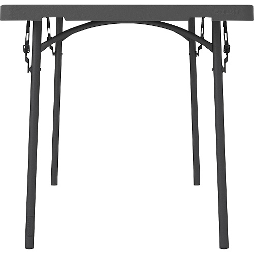 Dorel Zown Corner Blow Mold Large Folding Table 4 Legs - 800 lb Capacity - 72" Table Top Width x 30" Table Top Depth - 29.25" Height - Gray - High-density Polyethylene (HDPE), Resin - 1 Each (60526SGY1E)