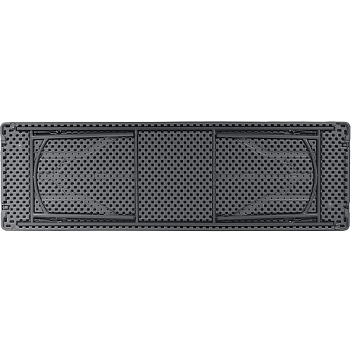 Dorel ZOWN 96" Commercial Blow Mold Folding Table 4 Legs - 1000 lb Capacity x 96" Table Top Width x 30" Table Top Depth - 29.30" Height - Gray - High-density Polyethylene (HDPE), Resin - 1 Each (60528SGY1E)