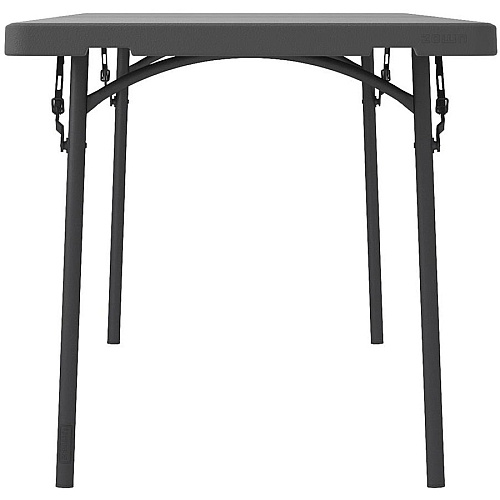 Dorel ZOWN 96" Commercial Blow Mold Folding Table 4 Legs - 1000 lb Capacity x 96" Table Top Width x 30" Table Top Depth - 29.30" Height - Gray - High-density Polyethylene (HDPE), Resin - 1 Each (60528SGY1E)