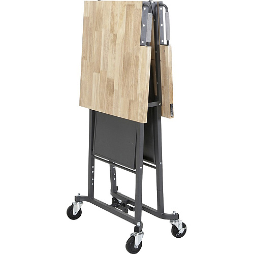 Cosco SmartFold Butcher Block Portable Workbench 400 lb Capacity - 52" Table Top Width x 34.80" Table Top Depth - 25.50" Height - Assembly Required - Gray - 1 Each (66765DKG1E)