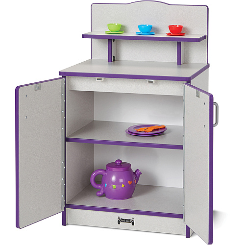 Rainbow Accents Culinary Creations Kitchen Cupboard - Purple 1 Each - Purple, Gray, Chrome - Wood (2407JCWW004)
