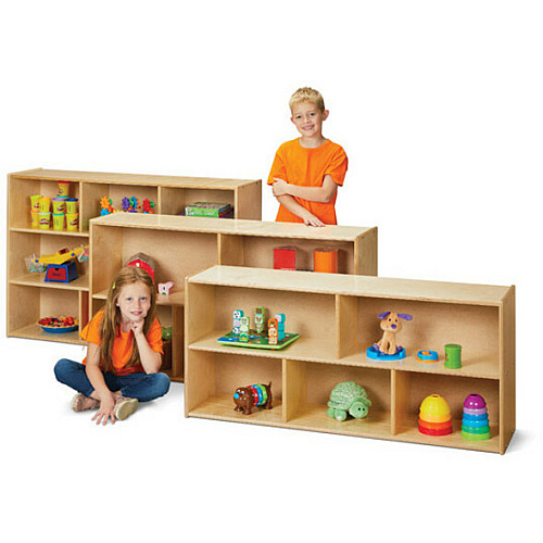 young Time 3-Shelf Storage Unit 8 Compartment(s) - 3 Shelf(ves) - 31.50" Height x 48" Width x 12" Depth - Rounded Corner, Eco-friendly, UV Resistant, Durable, Easy to Clean, Moisture Resistant - Baltic - Hardboard, Laminate - 1 Each (7020YT)