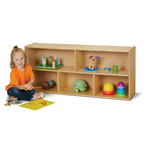 young Time 2-shelf Storage Unit 2 Shelf(ves) - 21.50" Height x 48" Width x 12" Depth - Rounded Edge, Durable, Laminated, Easy to Clean, Rounded Corner - Baltic - Thermally Fused Laminate - 1 Each (7045YT)