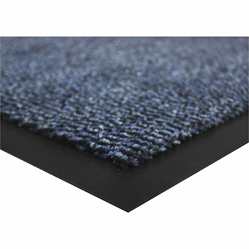 Floortex Doortex Advantagemat Blue Door Mat - 24" x 36" 36" Length x 24" Width x 0.250" Depth x 0.250" Thickness - Rectangular - Polypropylene, Vinyl - Blue - 1 Each - TAA Compliant (FR46090DCBLV)