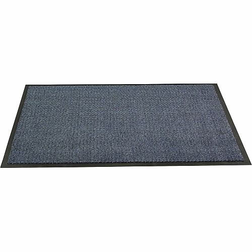 Floortex Doortex Advantagemat Blue Door Mat - 24" x 36" 36" Length x 24" Width x 0.250" Depth x 0.250" Thickness - Rectangular - Polypropylene, Vinyl - Blue - 1 Each - TAA Compliant (FR46090DCBLV)