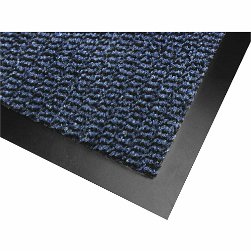 Floortex Doortex Advantagemat Blue Door Mat - 24" x 36" 36" Length x 24" Width x 0.250" Depth x 0.250" Thickness - Rectangular - Polypropylene, Vinyl - Blue - 1 Each - TAA Compliant (FR46090DCBLV)