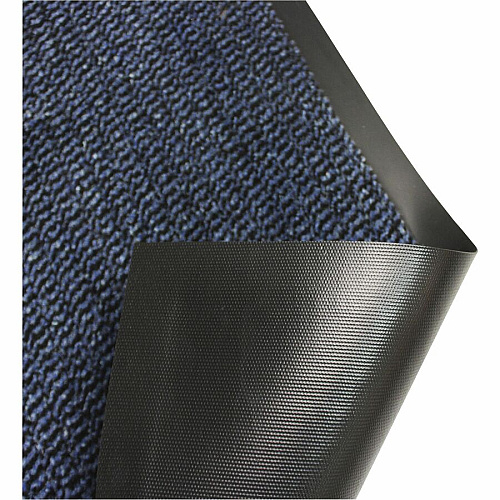 Floortex Doortex Advantagemat Blue Door Mat - 24" x 36" 36" Length x 24" Width x 0.250" Depth x 0.250" Thickness - Rectangular - Polypropylene, Vinyl - Blue - 1 Each - TAA Compliant (FR46090DCBLV)