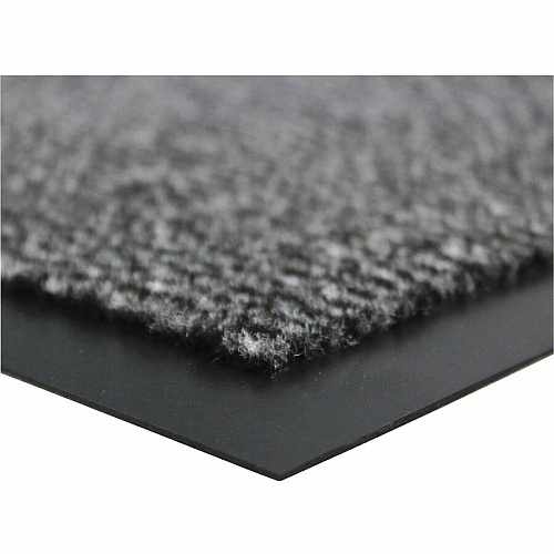 Floortex Doortex Advantagemat Gray Door Mat - 24" x 36" 36" Length x 24" Width x 0.250" Depth x 0.250" Thickness - Rectangular - Polypropylene, Vinyl - Gray - 1 Each - TAA Compliant (FR46090DCBWV)