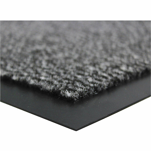 Floortex Doortex Advantagemat Gray Door Mat - 24" x 36" 36" Length x 24" Width x 0.250" Depth x 0.250" Thickness - Rectangular - Polypropylene, Vinyl - Gray - 1 Each - TAA Compliant (FR46090DCBWV)