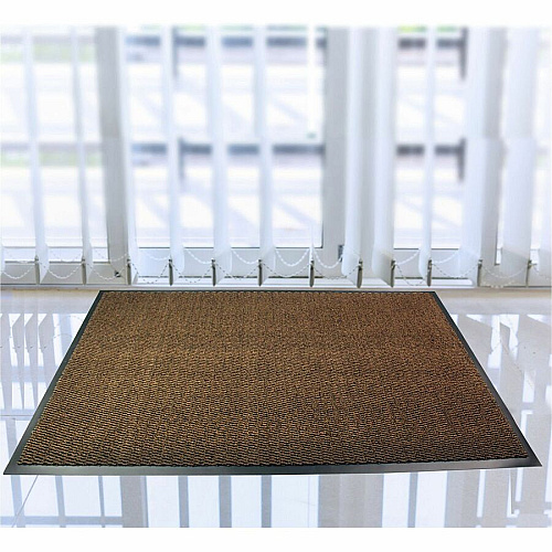 Floortex Doortex Advantagemat Brown Door Mat - 32" x 48" 48" Length x 32" Width x 0.250" Depth x 0.250" Thickness - Rectangular - Polypropylene, Vinyl - Brown - 1 Each - TAA Compliant (FR48120DCBR)
