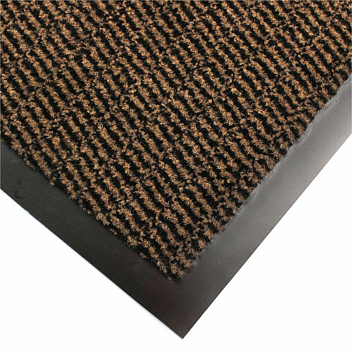 Floortex Doortex Advantagemat Brown Door Mat - 32" x 48" 48" Length x 32" Width x 0.250" Depth x 0.250" Thickness - Rectangular - Polypropylene, Vinyl - Brown - 1 Each - TAA Compliant (FR48120DCBR)