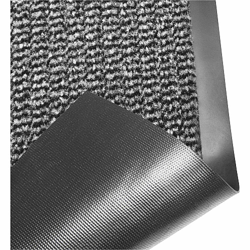 Floortex Doortex Advantagemat Gray Door Mat - 32" x 48" 48" Length x 32" Width x 0.250" Depth x 0.250" Thickness - Rectangular - Polypropylene, Vinyl - Gray - 1 Each - TAA Compliant (FR48120DCBWV)