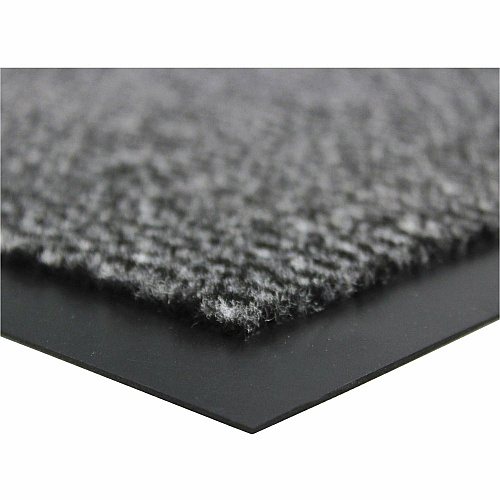 Floortex Doortex Advantagemat Gray Door Mat - 32" x 48" 48" Length x 32" Width x 0.250" Depth x 0.250" Thickness - Rectangular - Polypropylene, Vinyl - Gray - 1 Each - TAA Compliant (FR48120DCBWV)