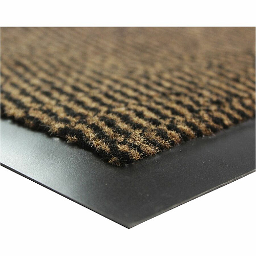Floortex Doortex&reg; Advantagemat Brown Door Mat - 36" x 60" 60" Length x 36" Width x 0.250" Depth - Rectangular - Polypropylene - Brown - 1 Each - TAA Compliant (FR49150DCBR)