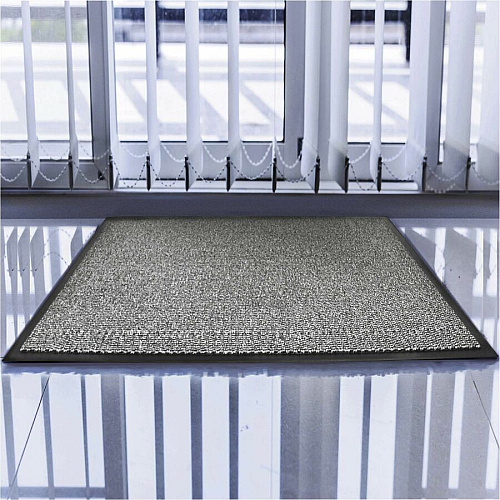 Floortex Doortex&reg; Advantagemat Gray Door Mat - 36" x 60" 60" Length x 36" Width x 0.250" Depth - Rectangular - Polypropylene, Vinyl - Gray - 1 Each - TAA Compliant (FR49150DCBWV)