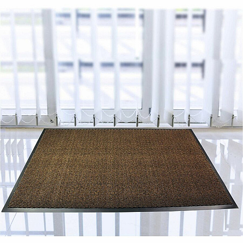 Floortex Doortex&reg; Advantagemat Brown Door Mat - 48" x 72" 70" Length x 48" Width x 0.250" Depth - Rectangular - Polypropylene, Vinyl - Brown - 1 Each - TAA Compliant (FR49180DCBR)