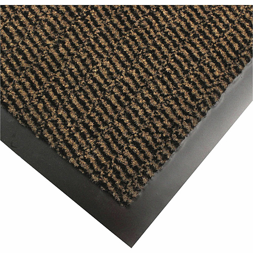 Floortex Doortex&reg; Advantagemat Brown Door Mat - 48" x 72" 70" Length x 48" Width x 0.250" Depth - Rectangular - Polypropylene, Vinyl - Brown - 1 Each - TAA Compliant (FR49180DCBR)