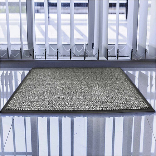 Floortex Doortex&reg; Advantagemat Gray Door Mat - 48" x 72" Indoor - 70" Length x 48" Width x 0.250" Depth - Rectangular - Polypropylene - Gray - 1 Each - TAA Compliant (FR49180DCBWV)