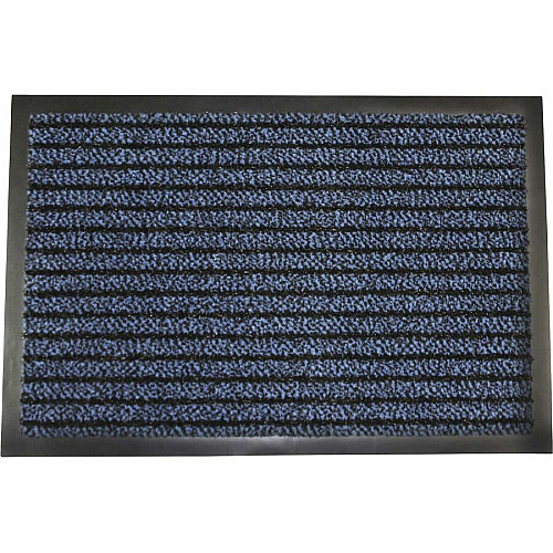 Floortex Doortex&reg; Ultimat Blue Door Mat - 24" x 32" 32" Length x 24" Width x 0.250" Depth x 0.250" Thickness - Rectangular - Polypropylene, Fiber, Vinyl - Blue - 1 Each - TAA Compliant (FR42432ULTBL)